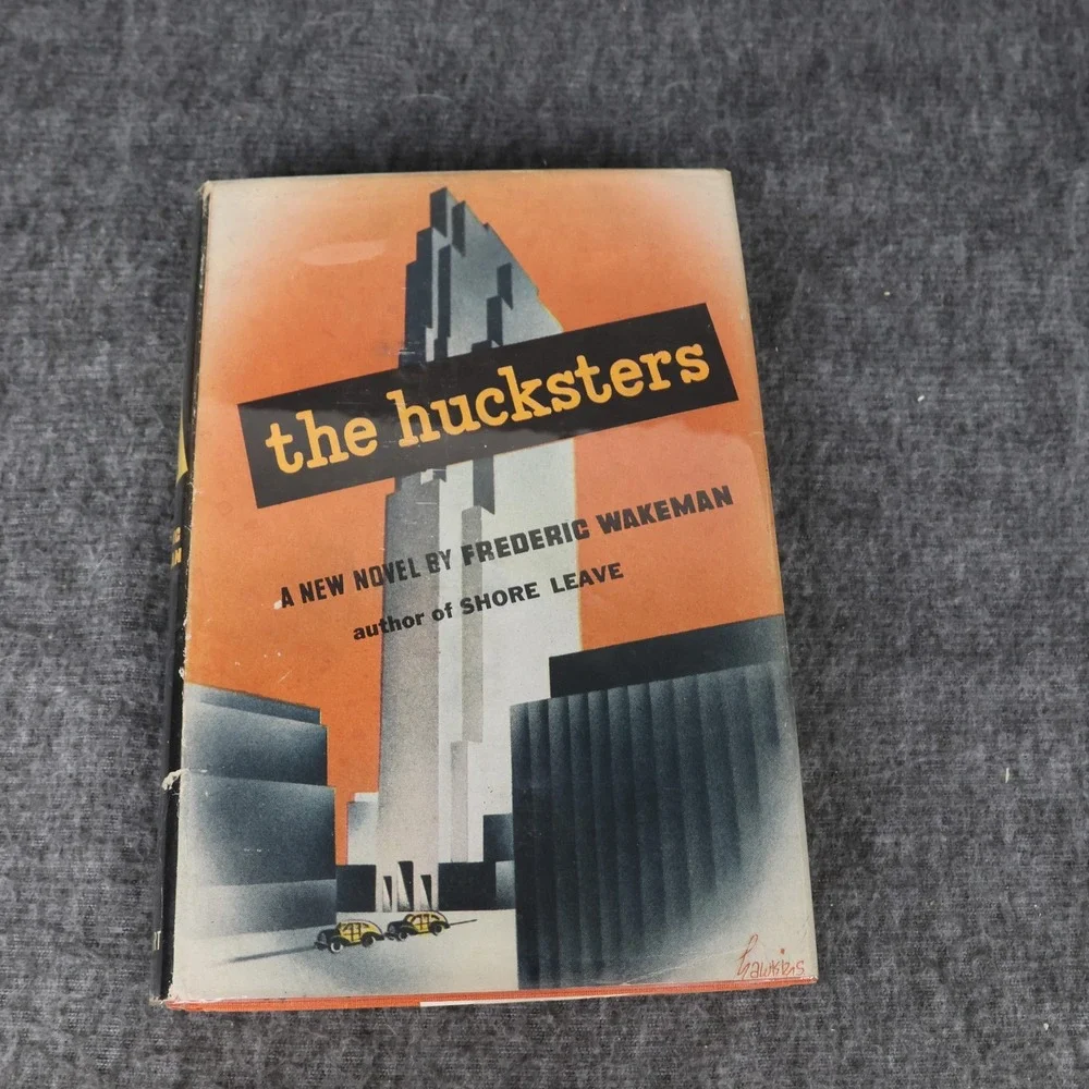Vintage The Hucksters Frederic Wakeman Orange HC DJ 1946 Rinehart USA Novel